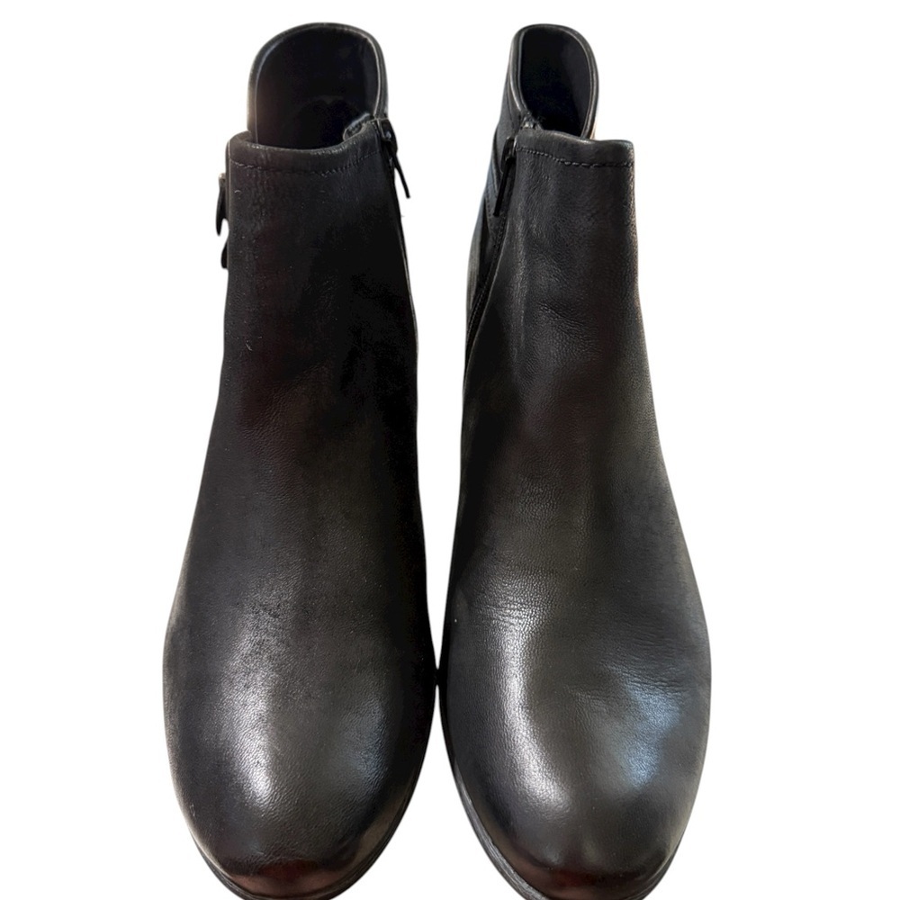 Josef Seibel Women’s Black Leather Ankle Boots – Size 42 EU (US 11)